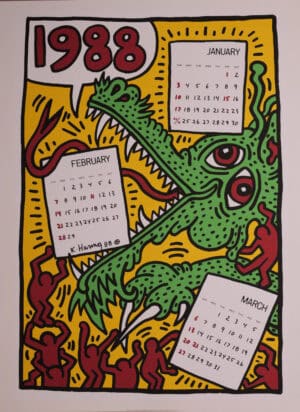 Keith Haring - Pop Shop Calendar 1988