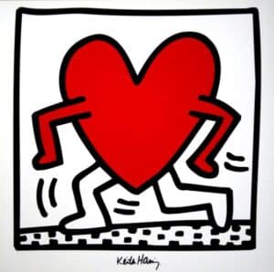 Keith Haring - Senza titolo 1984 (cuore)