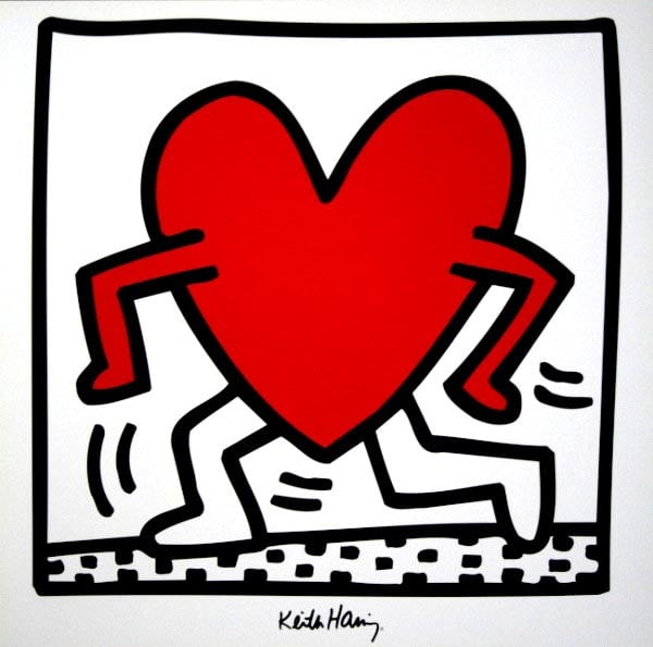Keith Haring - Senza titolo 1984 (cuore)