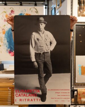 Manifesto di Elisabetta Catalano con ritratto di Joseph Beuys