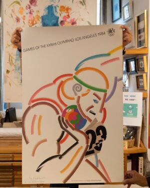 KEN PARKHURST 1984 LOS ANGELES 23rd Olympics Poster
