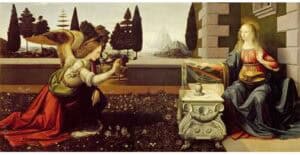 Leonardo da Vinci - Annunciazione