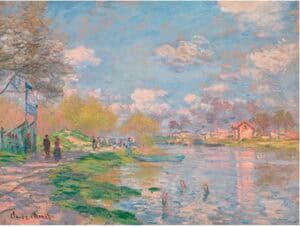 Claude Monet - Spring by the Seine