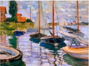 Claude Monet - Voiliers sur la Seine