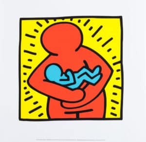 Keith Haring : Senza titolo, 1986 (Maternità)