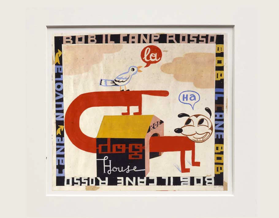 Opera Bob il cane rosso di Daniele Melani in arte Spider