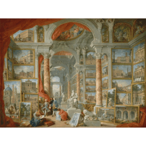 Galleria con vedute di Roma moderna