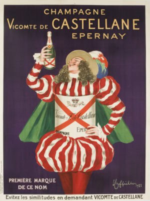 Poster pubblicitario Champagne Vicomte de Castellane