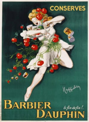 Poster pubblicitario Conserves Barbier Dauphin