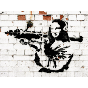 Mona Lisa with Rocket Launcher