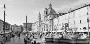 Piazza Navona in Bianco e Nero