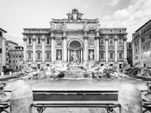 Fontana di Trevi in Bianco e Nero