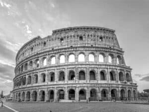Il Colosseo in Bianco e Nero