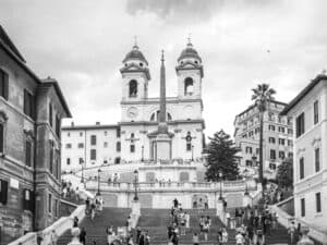 Trinità dei Monti in Bianco e Nero