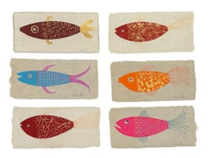 Pesci su carta buthan (medi)