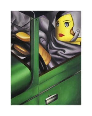 Autoritratto sulla Bugatti verde (Tamara de Lempicka)