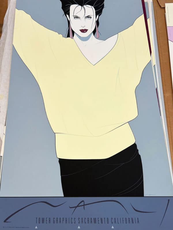 Manifesto di Patrick Nagel-Yellow Sweater - immagine 3
