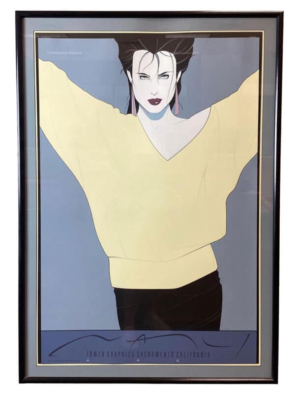 Manifesto di Patrick Nagel-Yellow Sweater - immagine 2