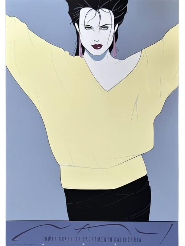 Manifesto di Patrick Nagel-Yellow Sweater