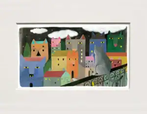 Gatto Felice. Notturno urbano (mu 83)